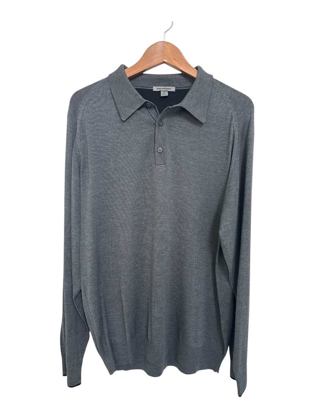 Johnston & Murphy Black Pullover Sweater Men’s 100% Silk